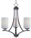 Deven Three Light Chandelier in Oil Rubbed Bronze