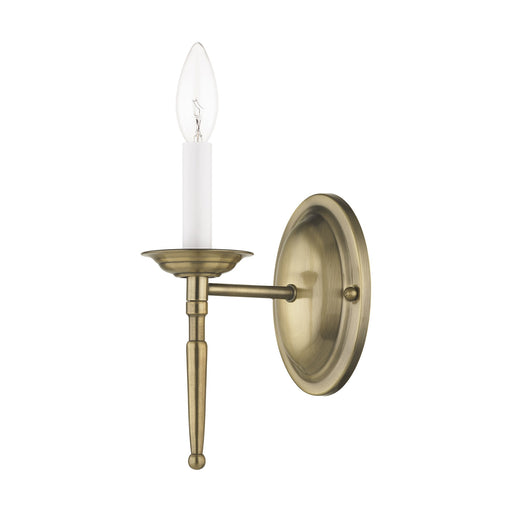 Williamsburgh Small Wall Sconce in Antique Brass