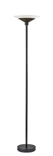 Solar LED Torchiere Floor Lamp in Black
