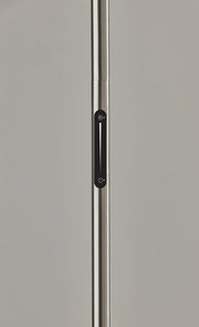 Solar LED Torchiere Floor Lamp in Brushed Steel