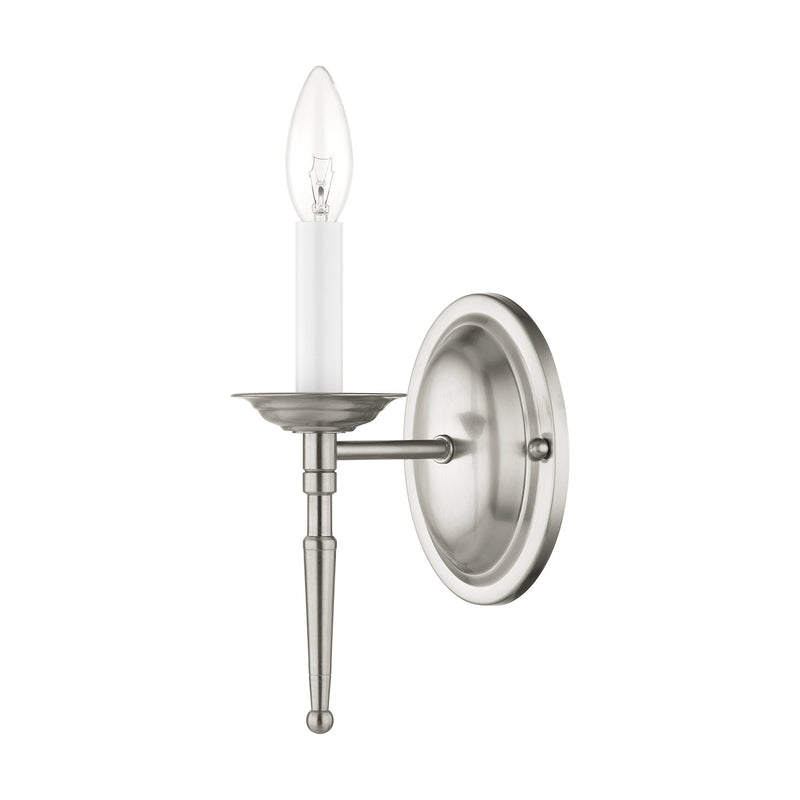 Williamsburgh Small Wall Sconce in Brushed Nickel