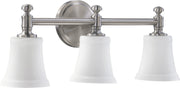 Rossington 3 Light Vanity in Satin Nickel