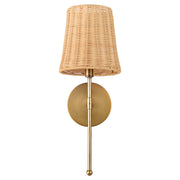 Fairview 1 Light Wall Sconce in Brushed Brass