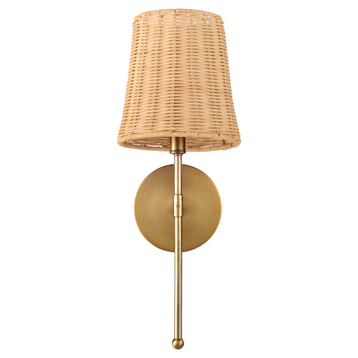 Fairview 1 Light Wall Sconce in Brushed Brass