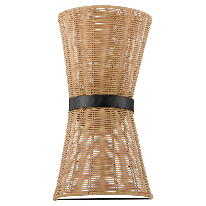 Fairview 2 Light Wall Sconce in Matte Black