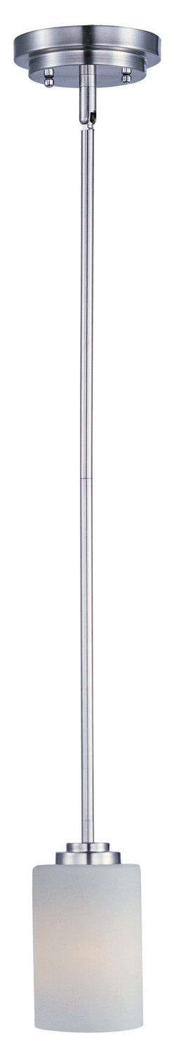 Deven One Light Mini Pendant in Satin Nickel