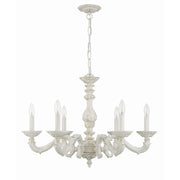 Paris Market 6 Light 28" Chandelier in Antique White