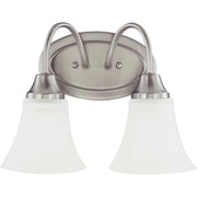 Holman Two Light Wall / Bath in Brushed Nickel