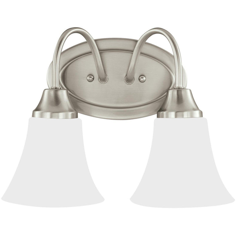 Holman 2-Light Bath Vanity Light in Brushed Nickel