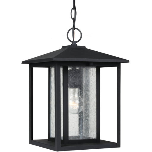 Hunnington One Light Outdoor Pendant in Black