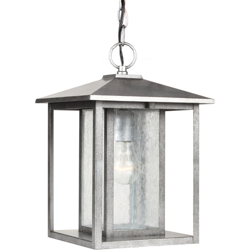 Hunnington One Light Outdoor Pendant in Weathered Pewter