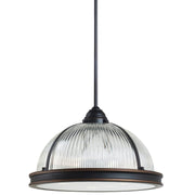 Pratt Street Prismatic 3-Light Pendant in Autumn Bronze