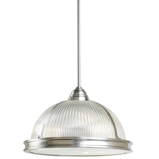 Pratt Street Prismatic 3-Light Pendant in Brushed Nickel