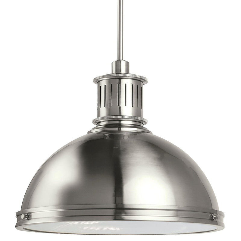 Pratt Street Metal 3-Light Pendant in Brushed Nickel