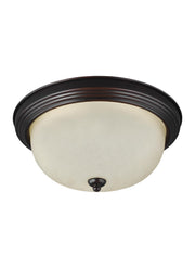 Geary One Light Flush Mount in Bronze