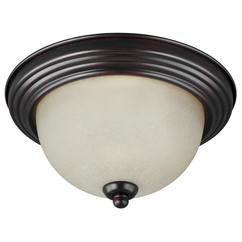 Geary 3-Light Flush Mount in Bronze