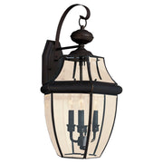 Lancaster 3-Light Outdoor Wall Lantern in Antique Bronze