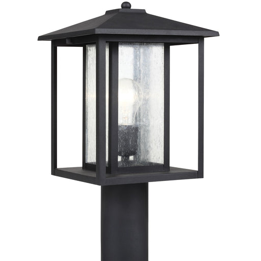 Hunnington One Light Outdoor Post Lantern in Black