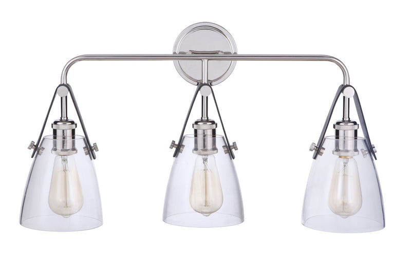 Hagen 3 Light 26" Vanity in Polished Nickel