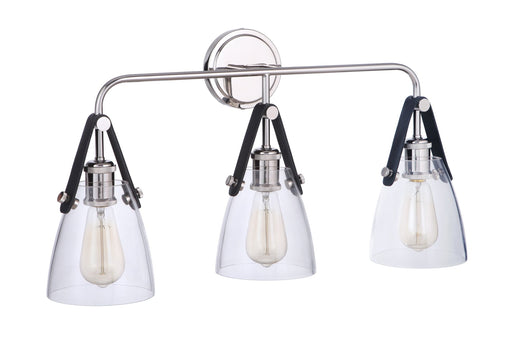 Hagen 3 Light 26" Vanity in Polished Nickel