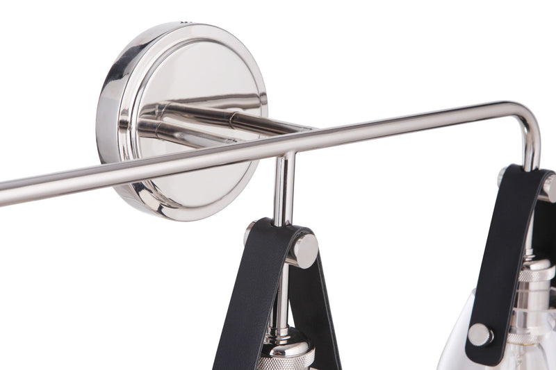 Hagen 3 Light 26" Vanity in Polished Nickel