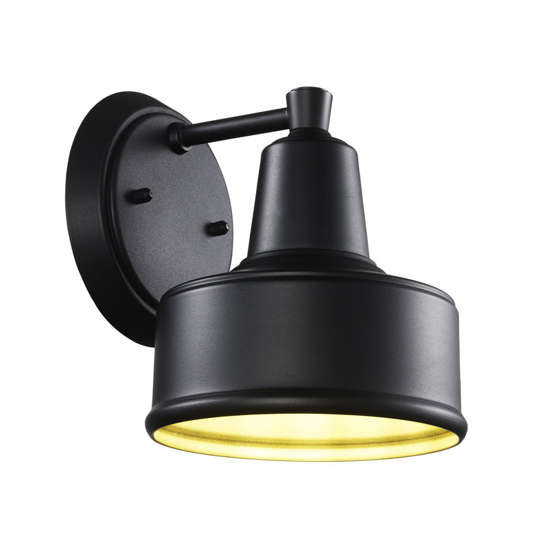 Channing 6.4" Wide Outdoor Wall Light in Black