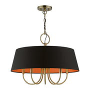 Palma 5-Light Chandelier in Antique Brass