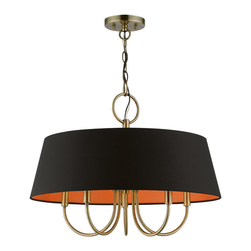 Palma 5-Light Chandelier in Antique Brass