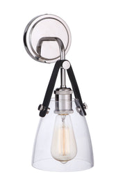 Hagen 1 Light 7.25" Wall Sconce in Polished Nickel