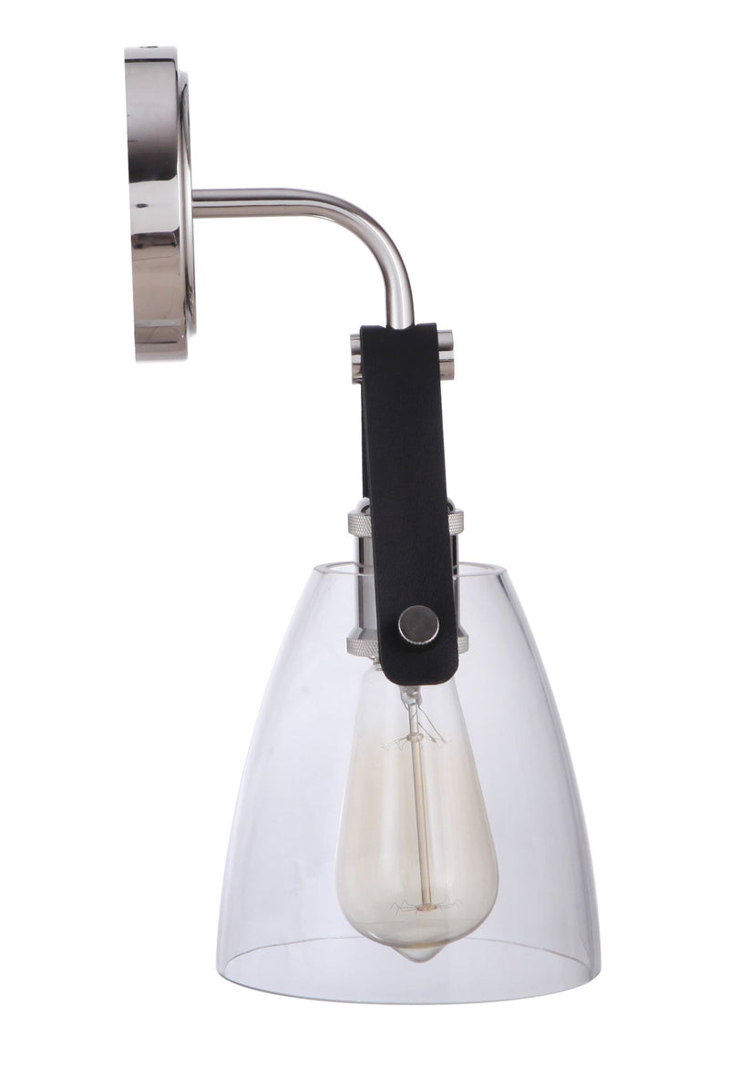 Hagen 1 Light 7.25" Wall Sconce in Polished Nickel