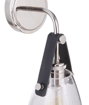 Hagen 1 Light 7.25" Wall Sconce in Polished Nickel