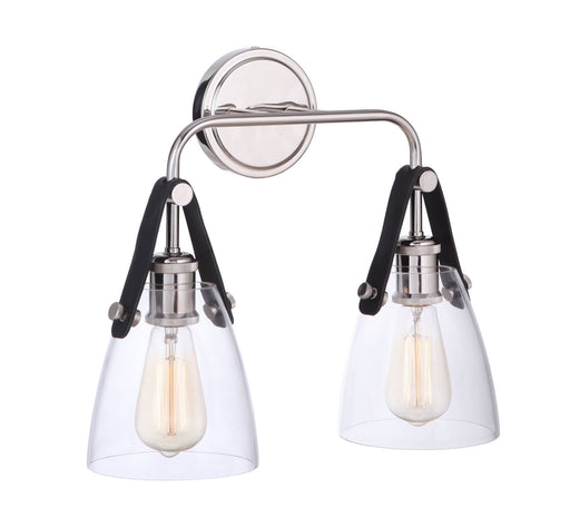 Hagen 2 Light 16" Wall Sconce in Polished Nickel
