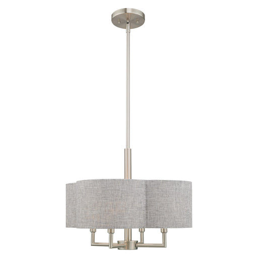 Kalmar 4-Light Chandelier in Brushed Nickel