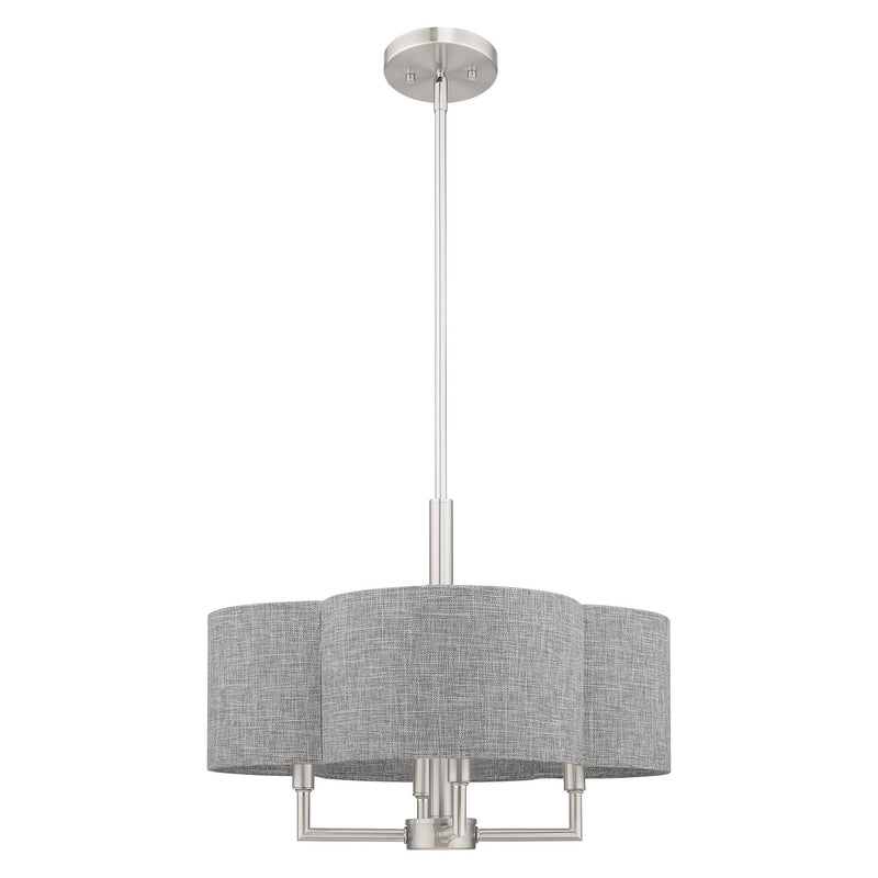 Kalmar 4-Light Chandelier in Brushed Nickel