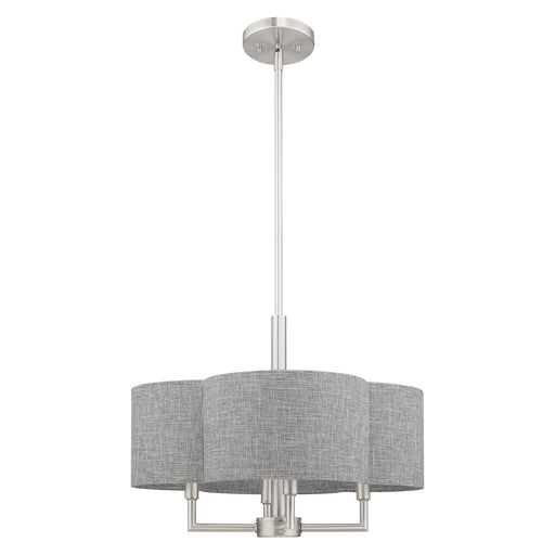 Kalmar 4-Light Chandelier in Brushed Nickel