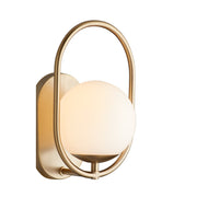 Belmont 1 Light Wall Mount in Aged Brass