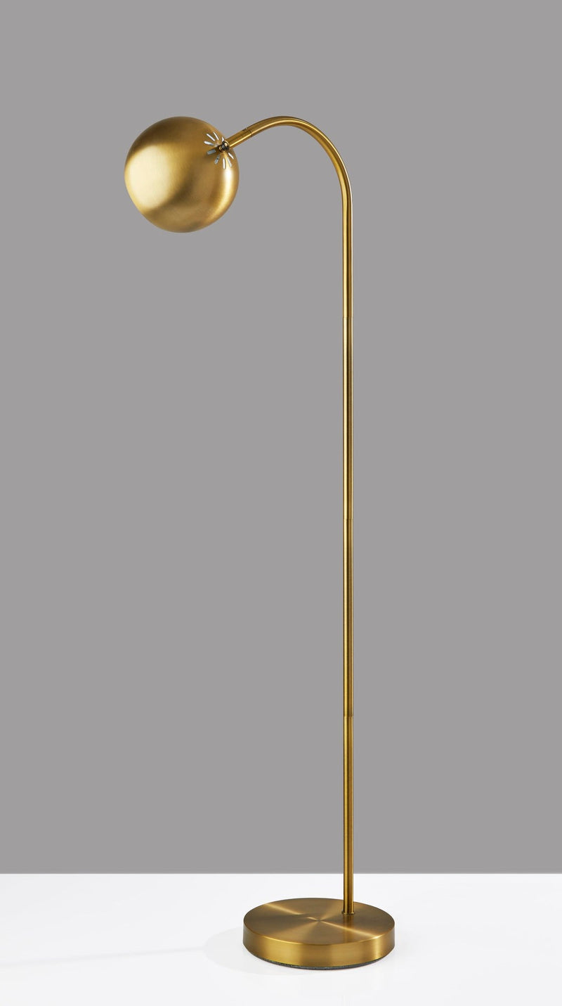 Emerson Floor Lamp in Antique Brass