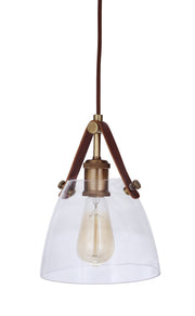 Hagen 1 Light 7.87" Pendant in Vintage Brass