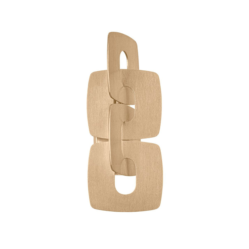Trentino 2-Light Wall Sconce in Stria Gold Leaf