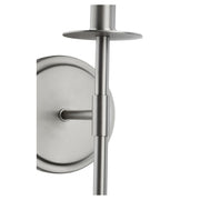 Belshaw Adjustable 1 Light Linen Shade Wall Sconce in Satin Nickel
