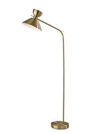 Duke Floor Lamp in Antique Brass
