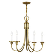 Cranford 5-Light Chandelier in Antique Brass