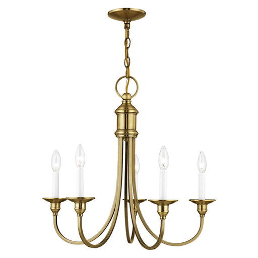 Cranford 5-Light Chandelier in Antique Brass