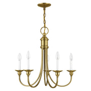Cranford 5-Light Chandelier in Antique Brass