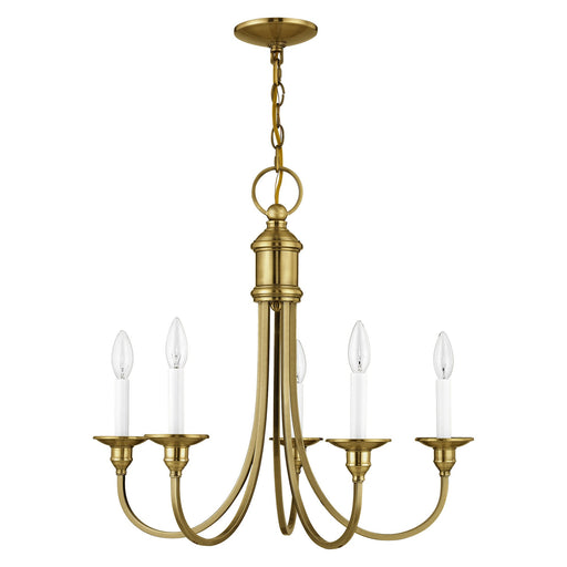 Cranford 5-Light Chandelier in Antique Brass