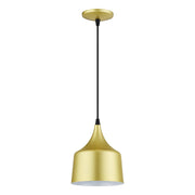 Bolita LED Pendant in Soft Gold with Black Accents