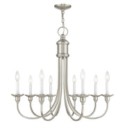 Cranford 8-Light Chandelier in Brushed Nickel