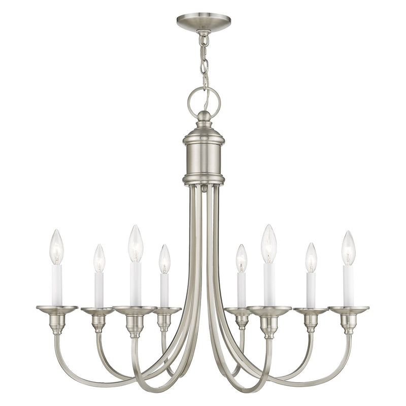 Cranford 8-Light Chandelier in Brushed Nickel