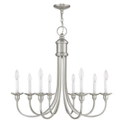 Cranford 8-Light Chandelier in Brushed Nickel
