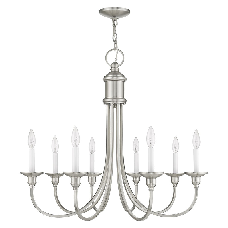Cranford 8-Light Chandelier in Brushed Nickel